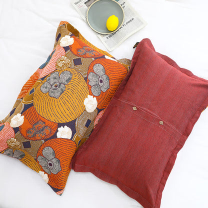 Trapunta reversibile in garza di cotone color cachi
