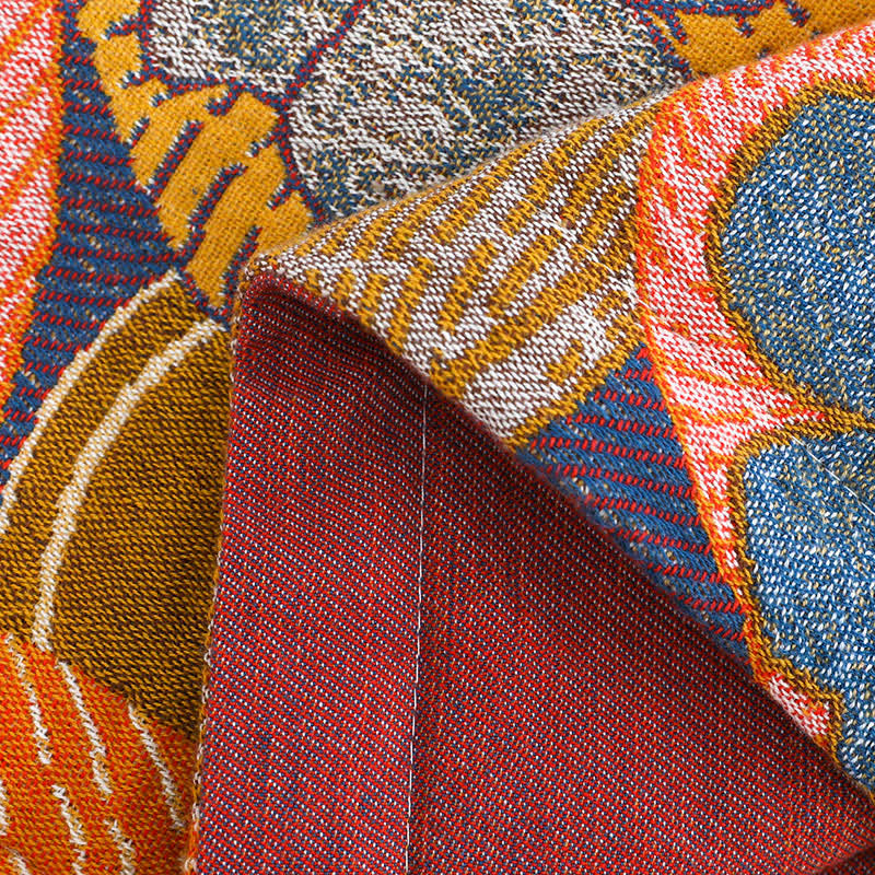 Trapunta reversibile in garza di cotone color cachi