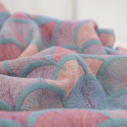 Federe in garza di cotone con motivo a squame di pesce in jacquard (2 pezzi)