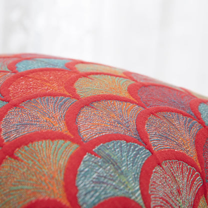 Federe in garza di cotone con motivo a squame di pesce in jacquard (2 pezzi)