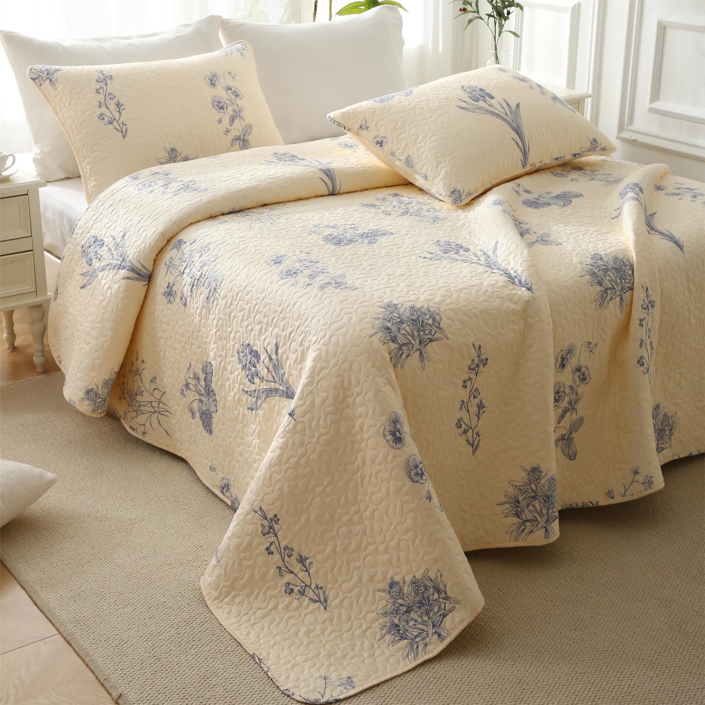Biancheria da letto trapuntata in cotone Morning Glory