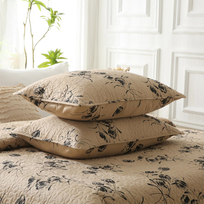 Biancheria da letto trapuntata in cotone vintage floreale