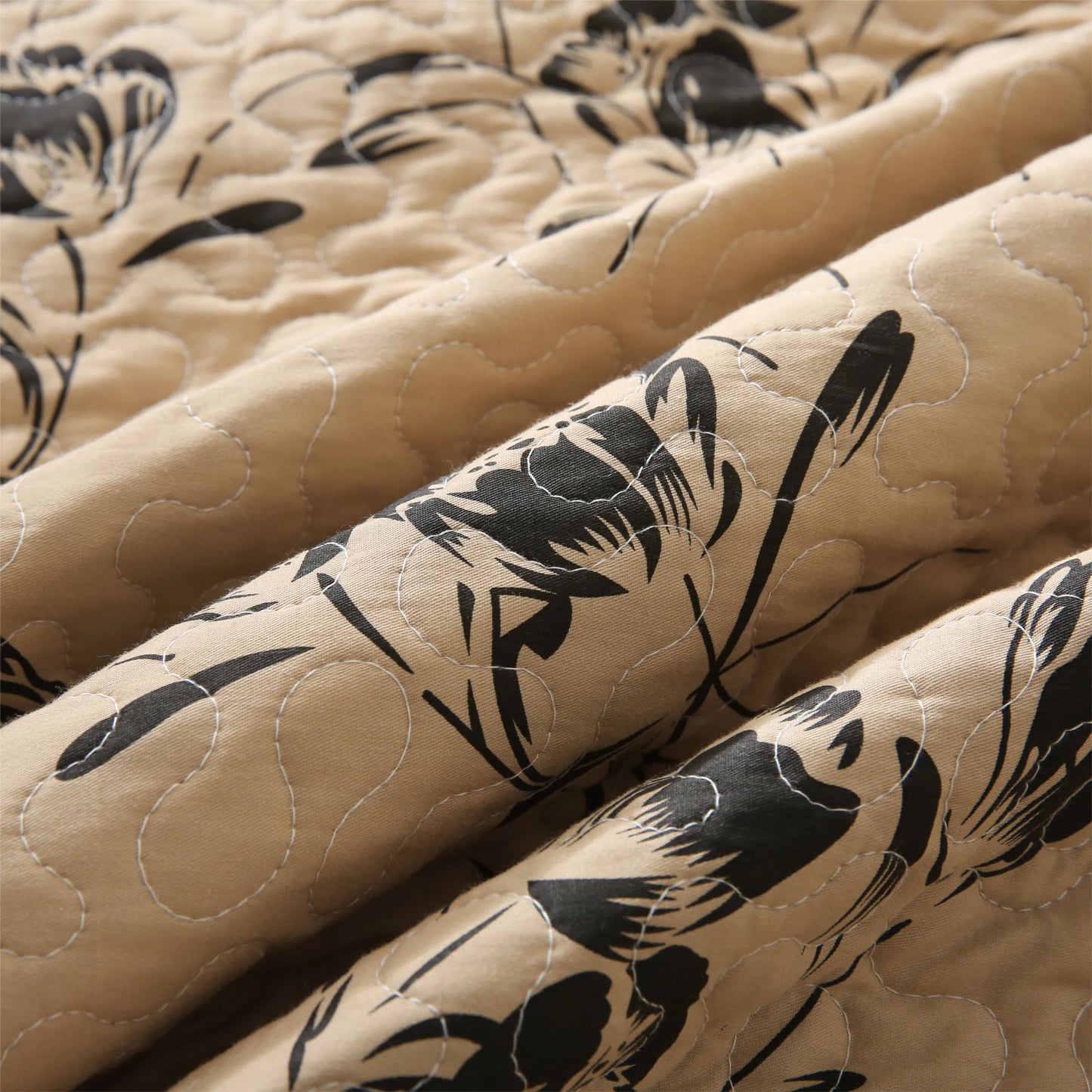 Biancheria da letto trapuntata in cotone vintage floreale