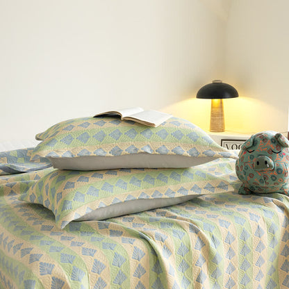 Trapunta estiva in garza di cotone Refresh Pine