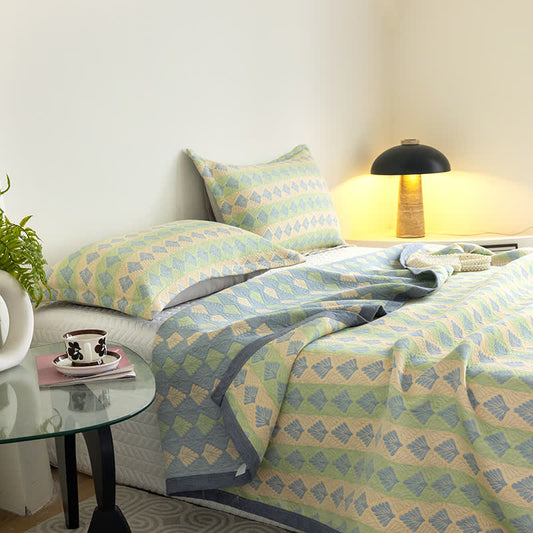 Trapunta estiva in garza di cotone Refresh Pine