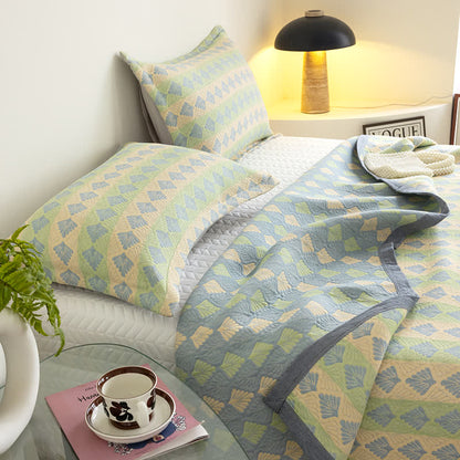 Trapunta estiva in garza di cotone Refresh Pine