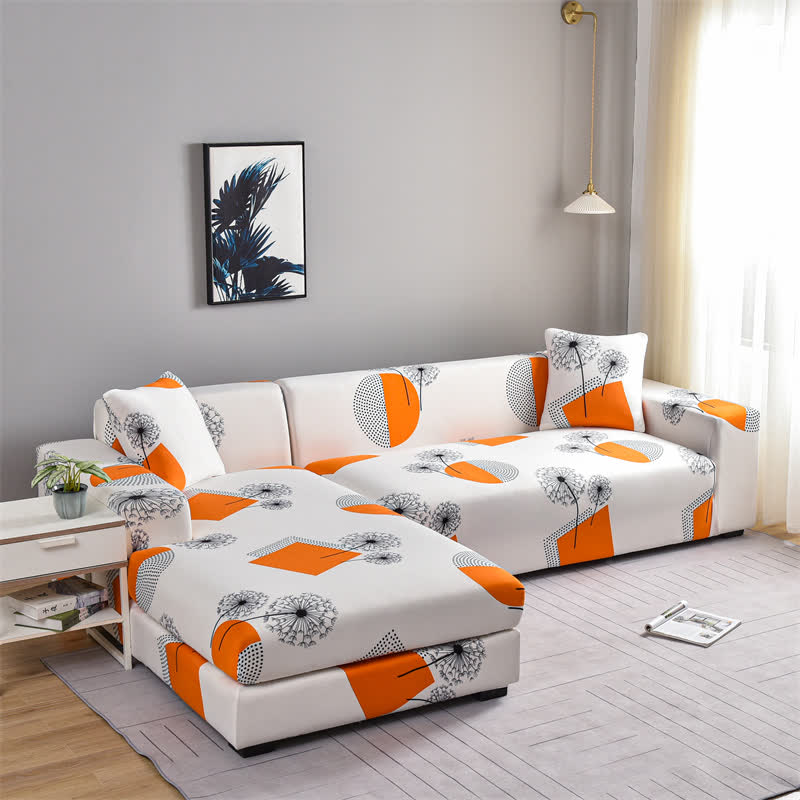 Copridivano elasticizzato Geometry Dandelion