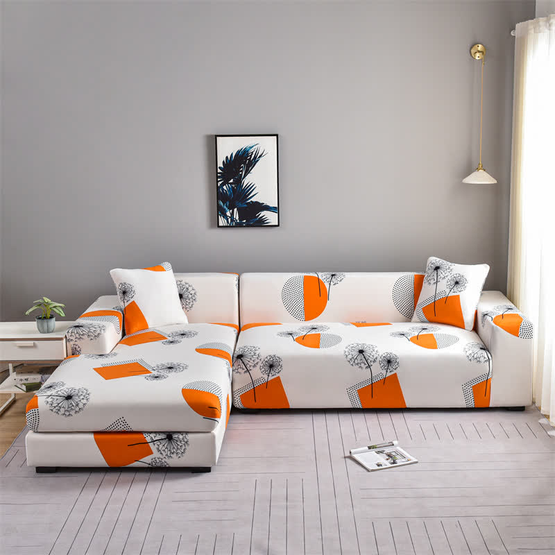 Copridivano elasticizzato Geometry Dandelion