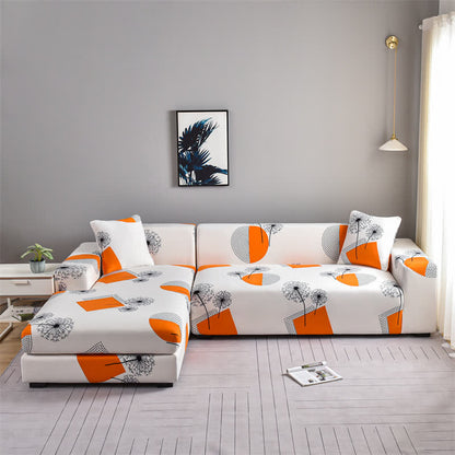 Copridivano elasticizzato Geometry Dandelion