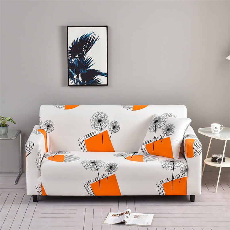 Copridivano elasticizzato Geometry Dandelion