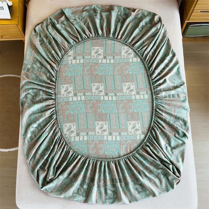 Lenzuolo con angoli in garza di cotone Paisley Vintage