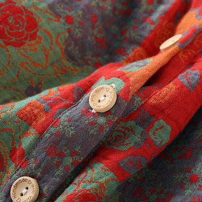 Camicia da notte imbottita in puro cotone