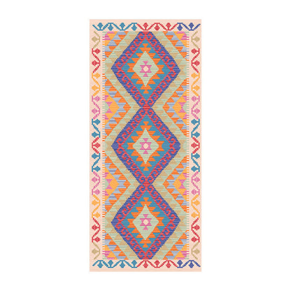 Tappeto da corridoio Kilim classico colorato