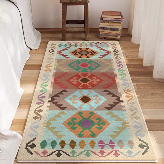 Tappeto runner antiscivolo per camera da letto Kilim afgano