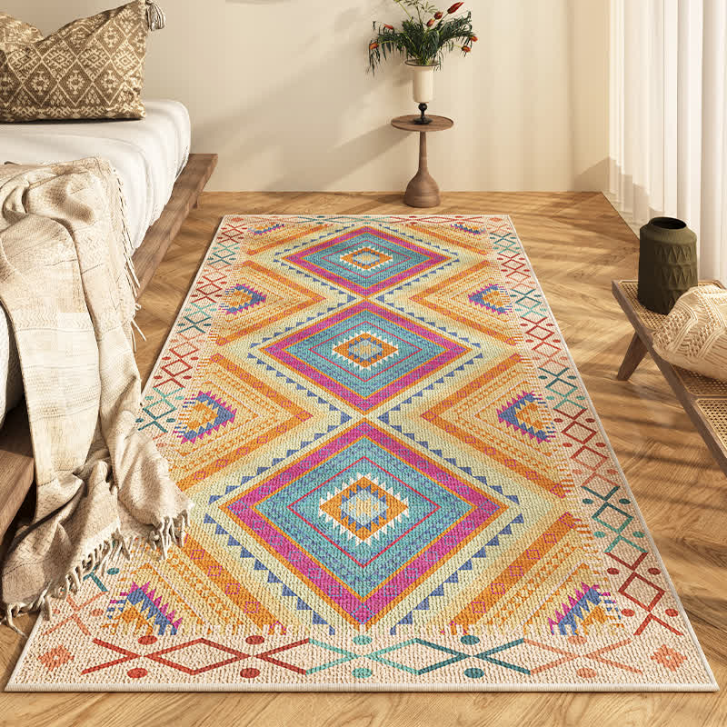 Tappeto decorativo antiscivolo in stile etnico