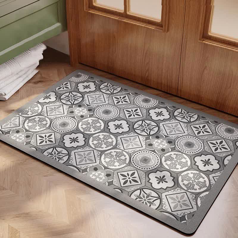 Elegante tappetino da bagno antiscivolo morbido Boho