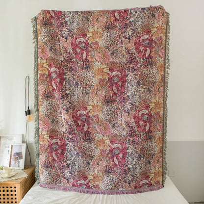 Coperta decorativa con nappa pastorale retrò