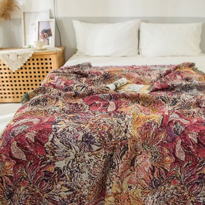 Coperta decorativa con nappa pastorale retrò
