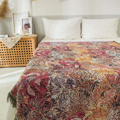 Coperta decorativa con nappa pastorale retrò