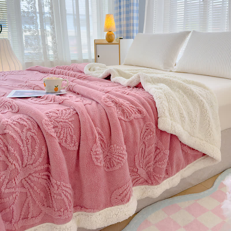 Coperta decorativa morbida in Sherpa a forma di farfalla