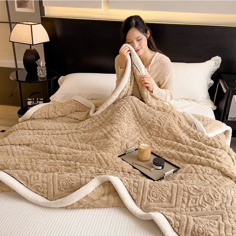 Coperta in pile soffice e confortevole a doppia faccia