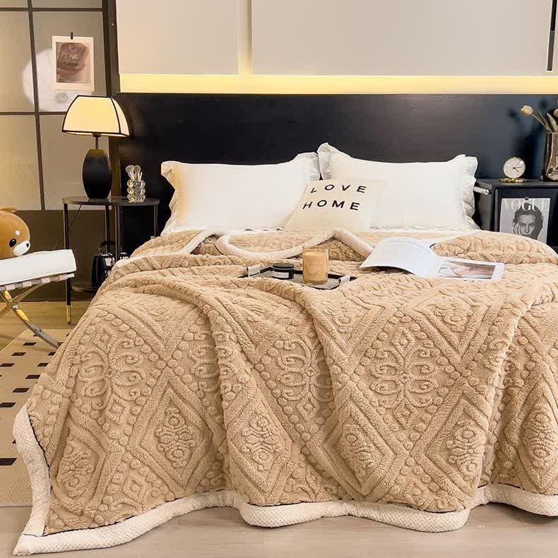 Coperta in pile soffice e confortevole a doppia faccia
