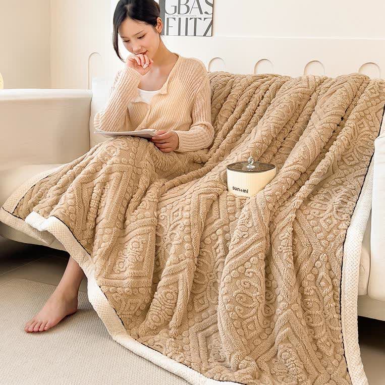 Coperta in pile soffice e confortevole a doppia faccia