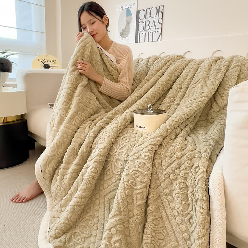 Coperta in pile soffice e confortevole a doppia faccia