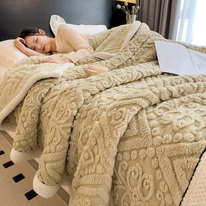 Coperta in pile soffice e confortevole a doppia faccia