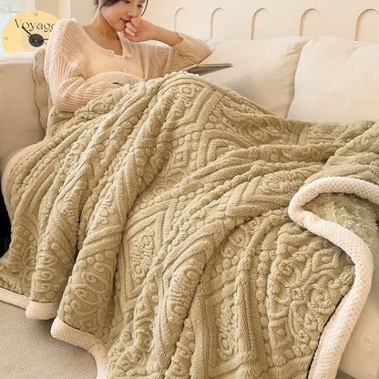 Coperta in pile soffice e confortevole a doppia faccia