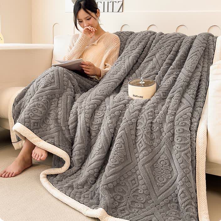 Coperta in pile soffice e confortevole a doppia faccia