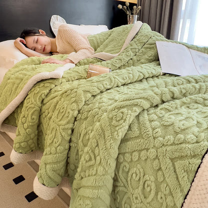 Coperta in pile soffice e confortevole a doppia faccia