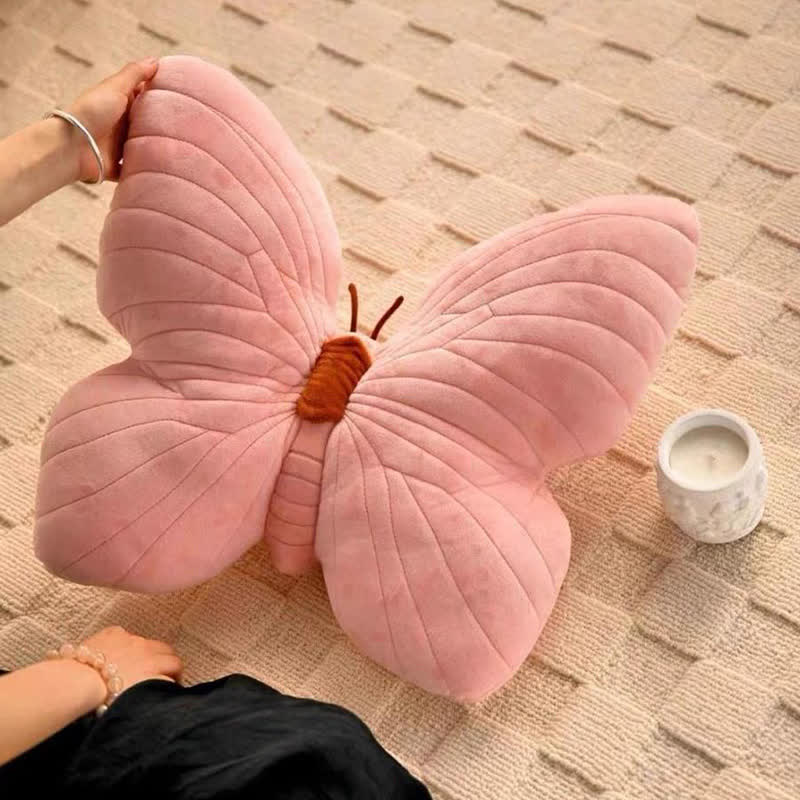 Cuscino decorativo morbido a forma di farfalla femminile