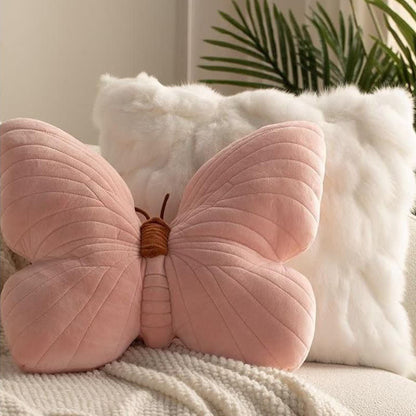 Cuscino decorativo morbido a forma di farfalla femminile