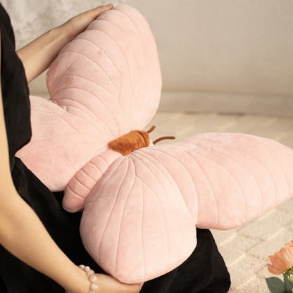 Cuscino decorativo morbido a forma di farfalla femminile
