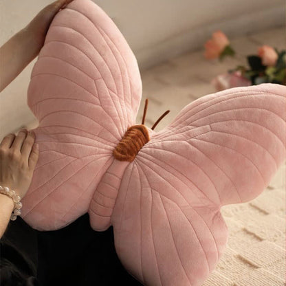 Cuscino decorativo morbido a forma di farfalla femminile