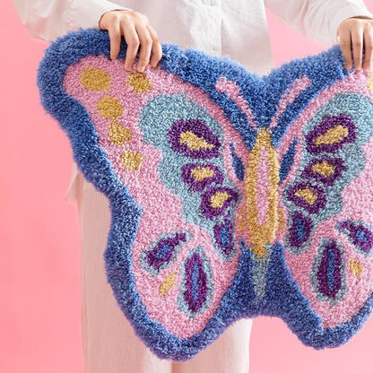 Tappeto antiscivolo a forma di farfalla femminile