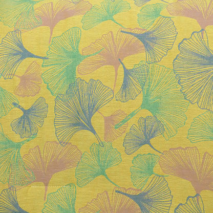 Elegante biancheria da letto in garza di cotone con foglie di ginkgo