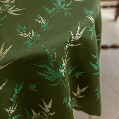 Tovaglia elegante con nappa di bambù rustica