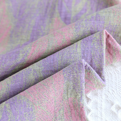 Pigiama in puro cotone jacquard con piume