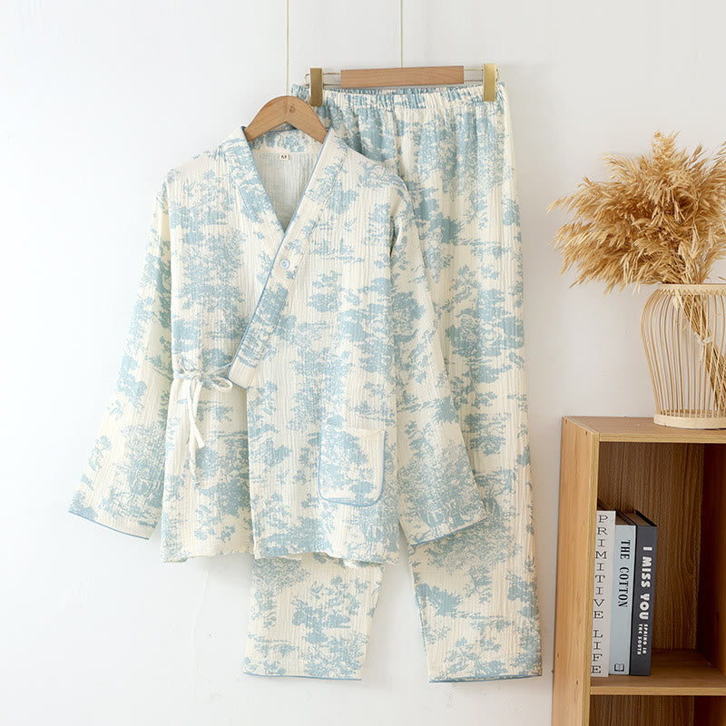 Pigiama Kimono in garza di cotone Refresh