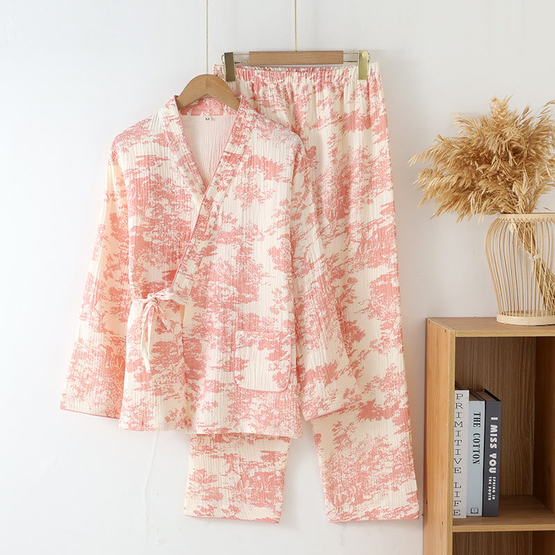Pigiama Kimono in garza di cotone Refresh