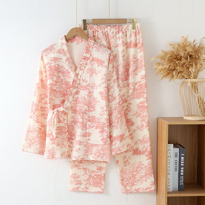 Pigiama Kimono in garza di cotone Refresh
