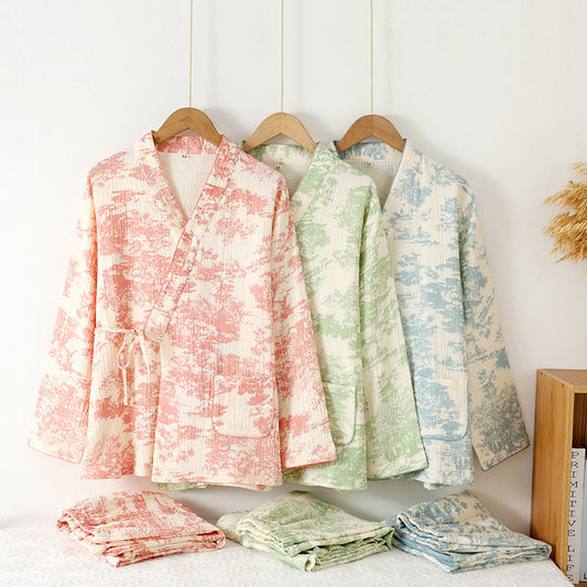 Pigiama Kimono in garza di cotone Refresh
