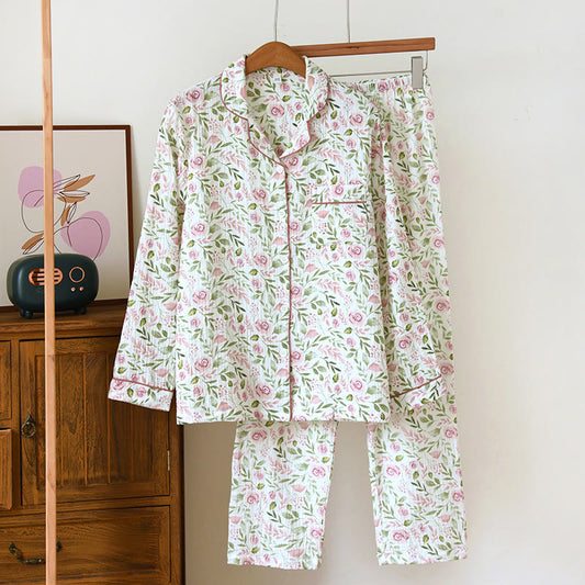 Pigiama in garza di cotone Refresh Rose
