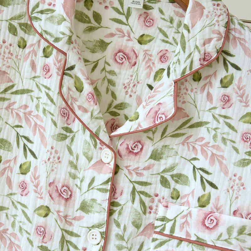 Pigiama in garza di cotone Refresh Rose