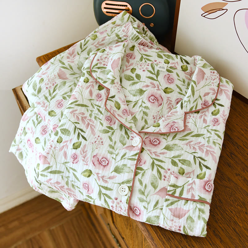 Pigiama in garza di cotone Refresh Rose