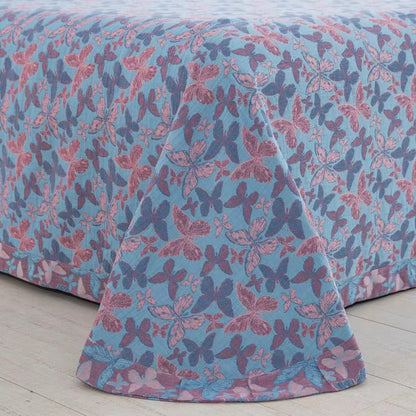 Elegante set di biancheria da letto in garza di cotone a forma di farfalla (4 pezzi)
