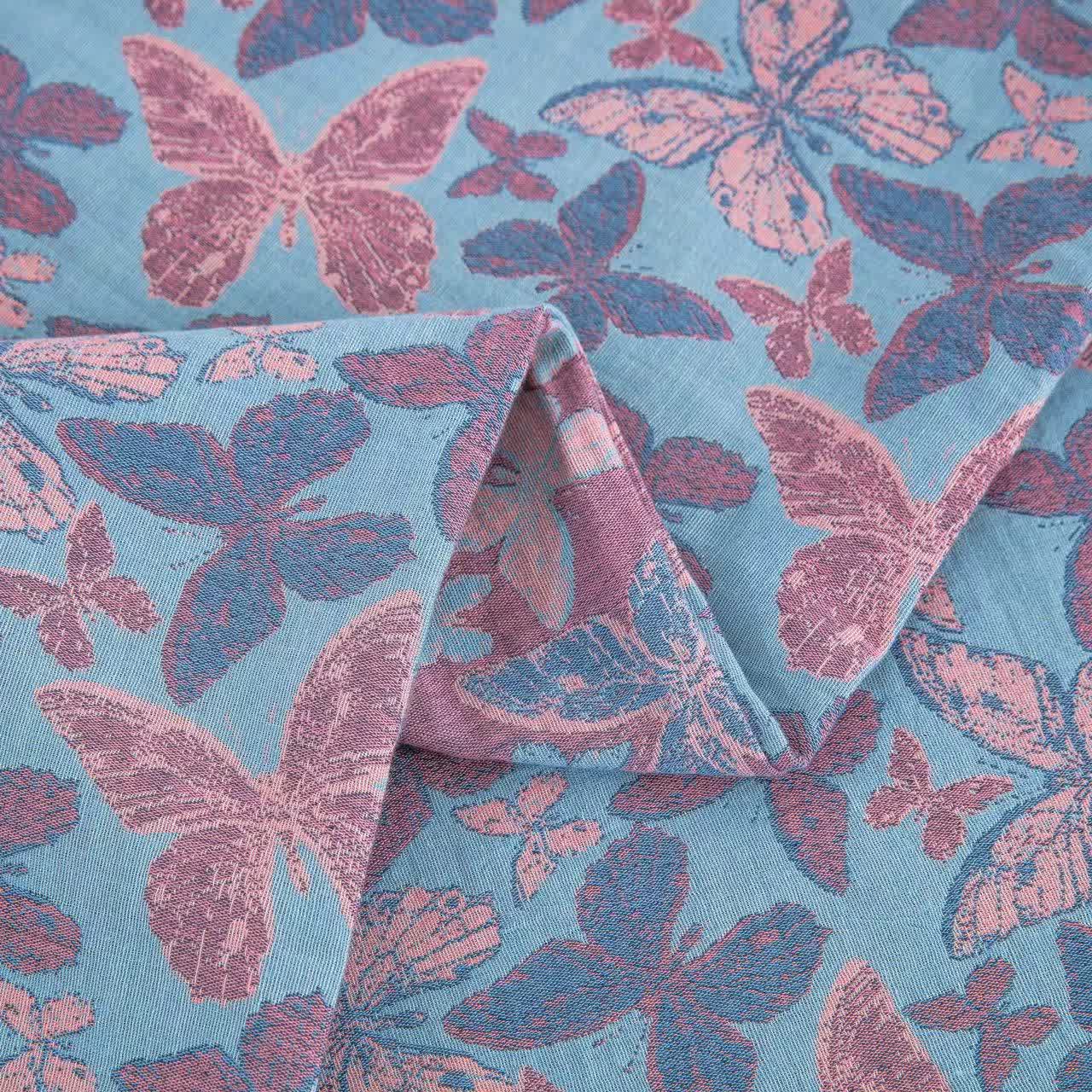 Elegante set di biancheria da letto in garza di cotone a forma di farfalla (4 pezzi)