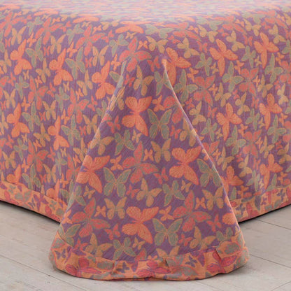 Elegante set di biancheria da letto in garza di cotone a forma di farfalla (4 pezzi)